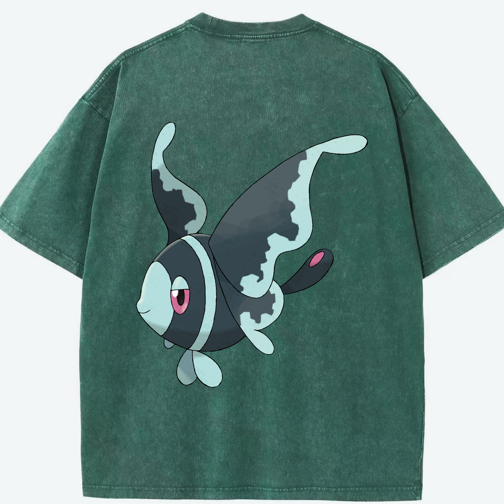 （画像用） ポケットモンスター Pokémon 綿100% ヴィンテージ風 半袖Tシャツ（背面プリント）